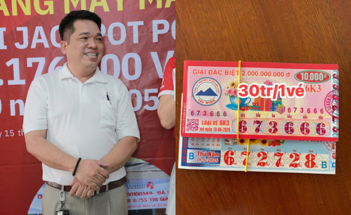 Cực hiếm: Chủ nhân Jackpot hơn 83 tỷ đồng lại trúng thêm gần 1 tỷ đồng chỉ sau ít ngày
