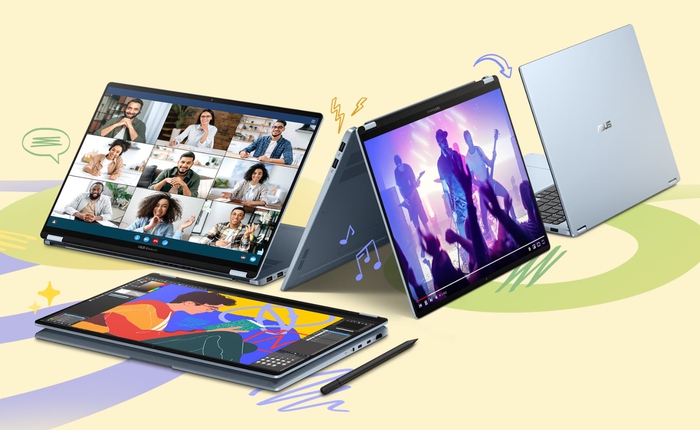 ASUS ra mắt 4 laptop OLED mới chạy Snapdragon X1 từ 2025, pin tới 25 giờ, có option màn hình 360 độ