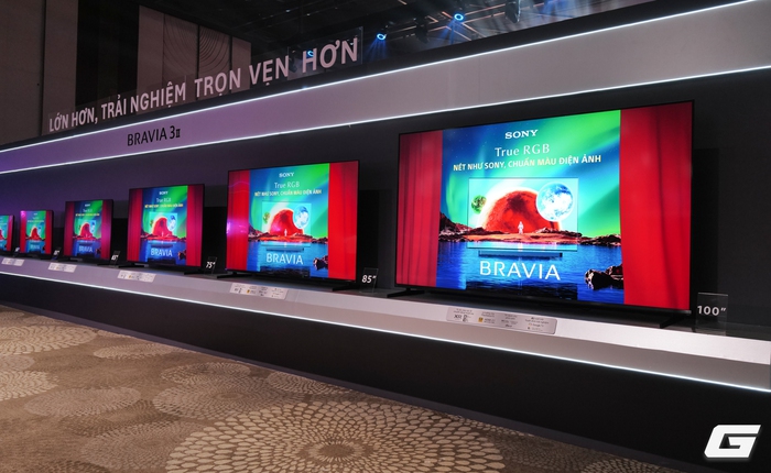 Sony Việt Nam ra mắt loạt TV Bravia mới mùa World Cup, kích thước "khủng" đến 100 inch