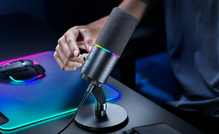 Razer ra mắt Seiren V3 Pro: Micro đầu tiên của hãng có cả kết nối XLR lẫn USB-C, tích hợp AI xử lý âm thanh