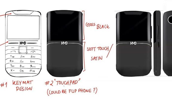 HMD sắp bán điện thoại "cục gạch" thiết kế na ná Nokia đời cổ, có trackpad trời nằm đè lên bàn phím