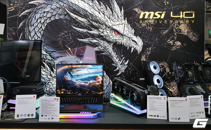 Dạo một vòng gian hàng MSI tại Computex 2026: dàn phần cứng Draco Epic kỷ niệm 40 năm và loạt gaming gear mới