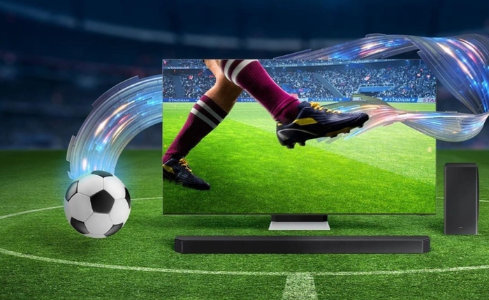 Samsung AI TV 2026 mang chế độ xem bóng đá thông minh về đúng mùa World Cup