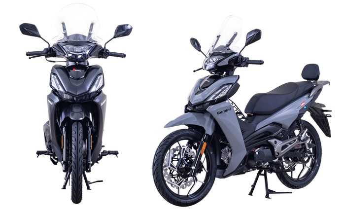 Tân binh xe số 125cc đến từ Hy Lạp sở hữu hàng loạt trang bị độc lạ: Kính chắn gió, tựa lưng tháo rời cùng đĩa phanh khủng 320 mm