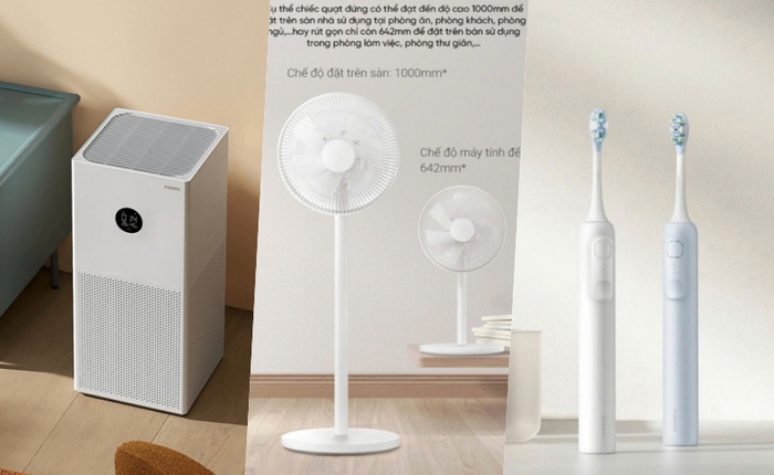 10 đồ gia dụng Xiaomi chính hãng bán chạy đợt này đang sale bao nhiêu dịp 7/7?
