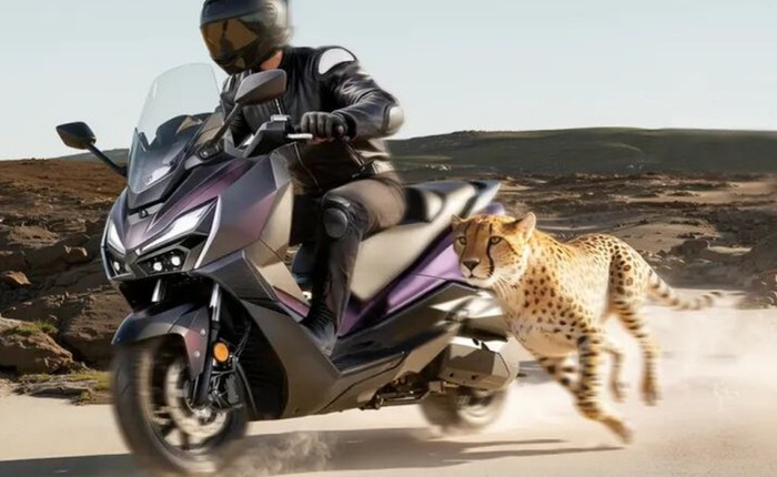 Mẫu xe tay ga SYM 300cc giá 96 triệu trang bị phanh cua nghiêng thách thức vị thế Honda SH350i