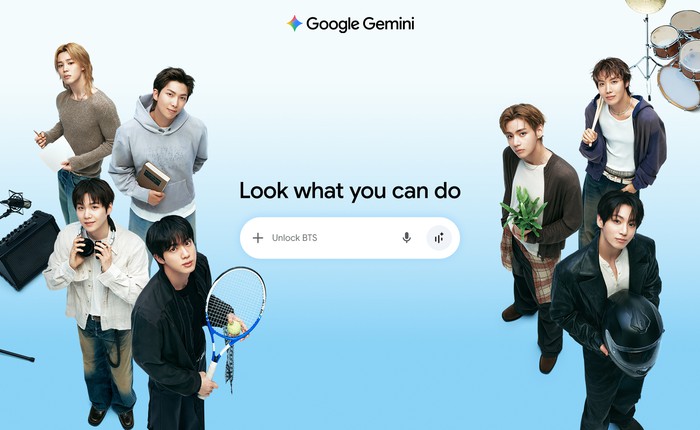 Google đang dùng BTS để hướng dẫn người hâm mộ cách dùng AI Gemini
