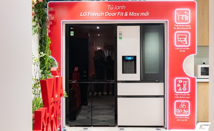 Cận cảnh tủ lạnh LG French Door Fit & Max tại Việt Nam: Tối ưu không gian bếp, dung tích 550 lít, giá 59,99 triệu đồng