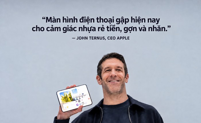 CEO Apple tung đòn về phía Android: “Màn hình điện thoại gập hiện nay cho cảm giác nhựa rẻ tiền, gợn và nhăn”