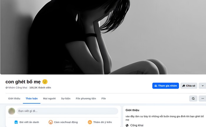 Nhóm “Con ghét bố mẹ” vượt 100.000 thành viên: Bên trong đang có gì?