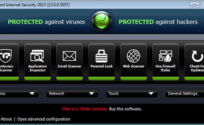 Đăng ký bản quyền 180 ngày TrustPort Internet Security 2013