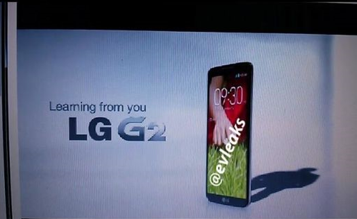 LG Optimus G2 lộ ảnh viền màn hình siêu mỏng và phím cứng ở mặt sau máy