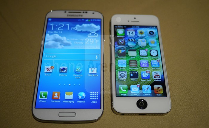 So sánh cấu hình hai siêu phẩm iPhone 5s và Galaxy S5