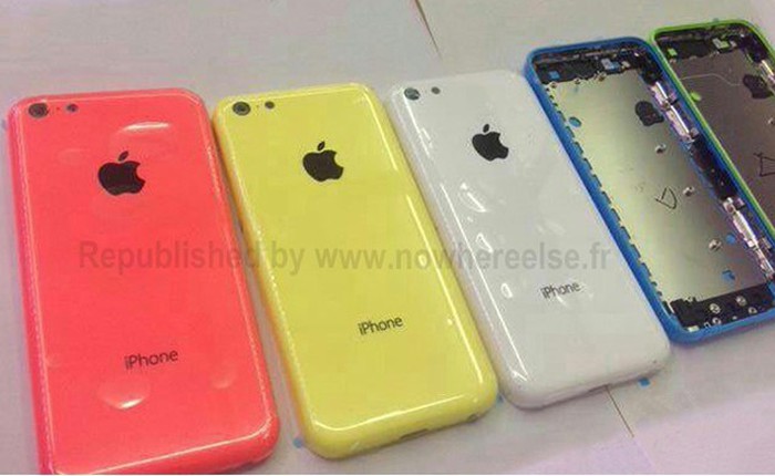 Chi tiết về bộ khung iPhone 5C màu vàng