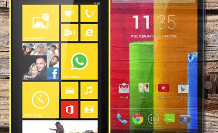 Chọn smartphone giá rẻ: Đặt cửa cho Moto G hay Lumia 525?