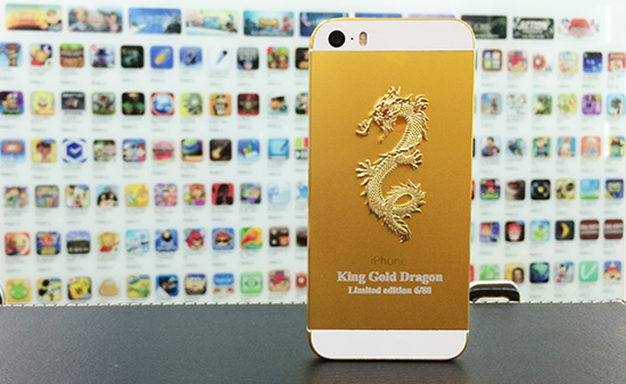 iPhone 5s khảm rồng nguyên khối 88 triệu đồng tại Việt Nam