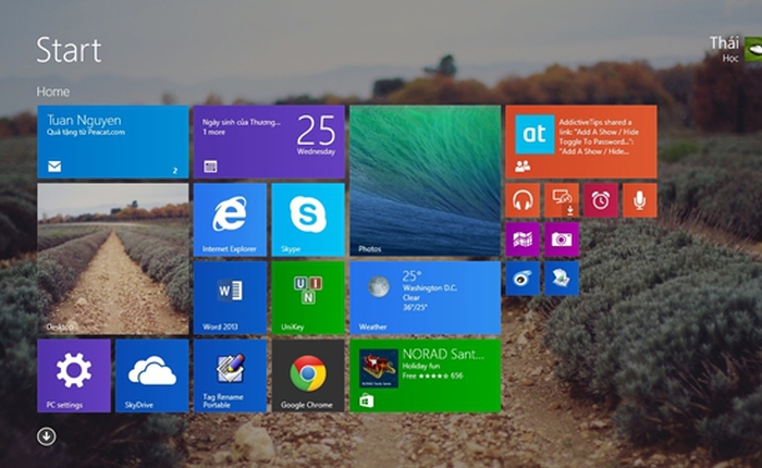 Tùy biến trang Start Menu của riêng Windows 8.1