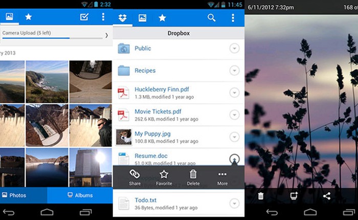 Dropbox cho Android bổ sung thanh thông báo tiện lợi