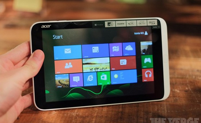 Bản tin công nghệ 5/8: Acer giảm giá máy tính bảng Windows 8 nhỏ nhất