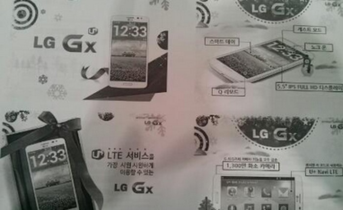 Hé lộ siêu di động mới LG Gx