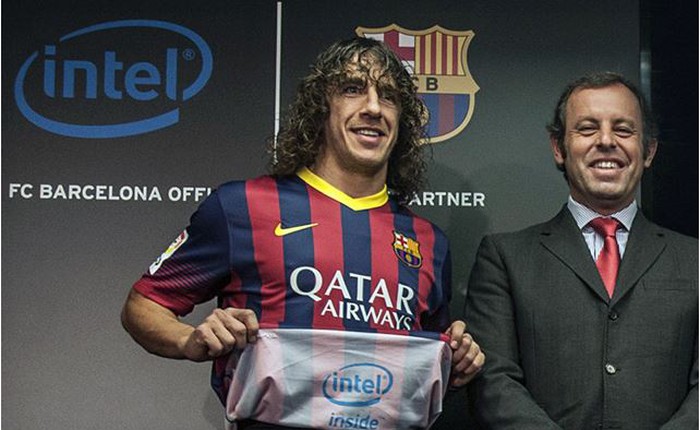 Intel "chui" vào trong áo thi đấu của Barca