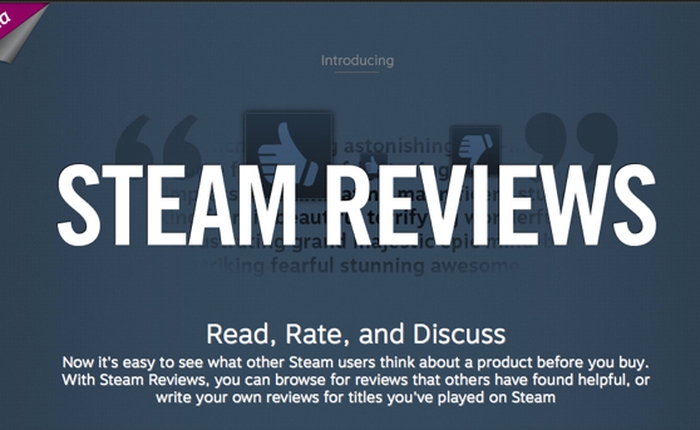 Valve giúp người chơi game dễ dàng xem các đánh giá từ cộng đồng