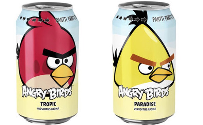 Angry Birds lại thành công ở mảng… nước giải khát