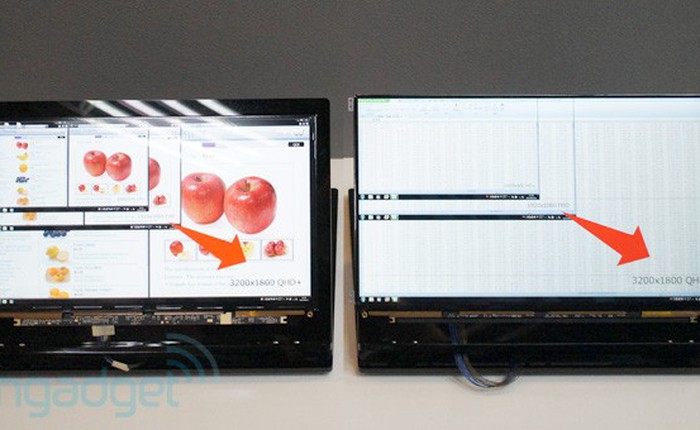 Sharp giới thiệu màn hình IGZO, kích thước 14 và 15,6 inch, độ phân giải 3200 x 1800