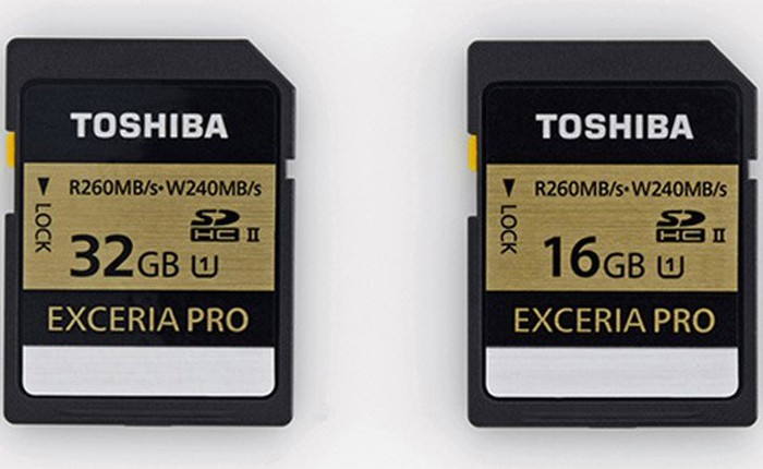 Toshiba ra mắt thẻ nhớ chép dữ liệu nhanh nhất thế giới