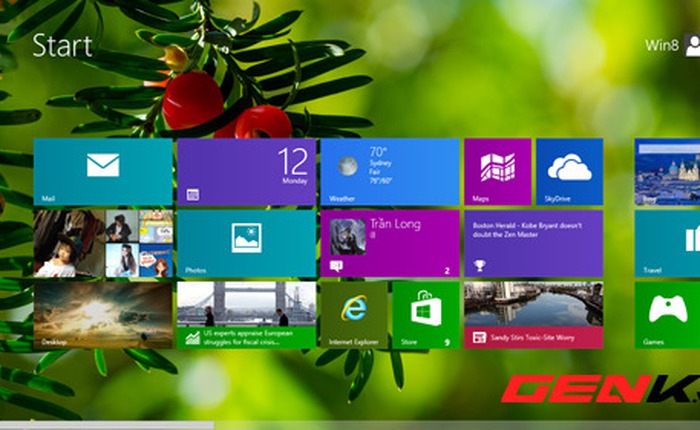 Những cách sáng tạo cho màn hình Start của Windows 8