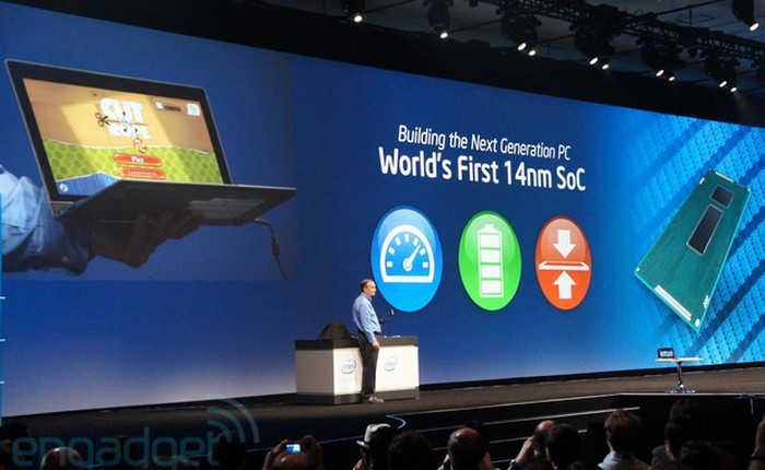 Intel: Chip 14 nm và tablet giá 100 USD ra mắt trong năm nay