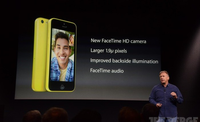 iPhone 5C sở hữu camera hỗ trợ FaceTime HD, tích hợp gọi điện miễn phí