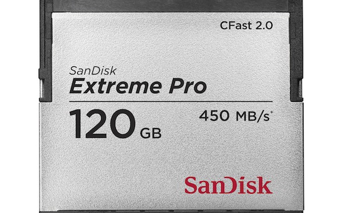 Extreme Pro CFast 2.0: Thẻ nhớ nhanh nhất thế giới của Sandisk