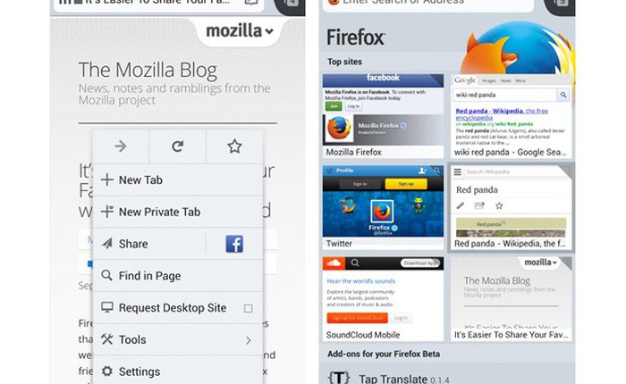 Firefox 25 Beta bổ sung chế độ lướt web mới tiện lợi