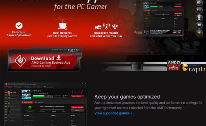 AMD giới thiệu phần mềm tự động tối ưu cấu hình game