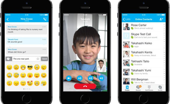 Microsoft thiết kế lại ứng dụng chat Skype để hợp với iOS 7