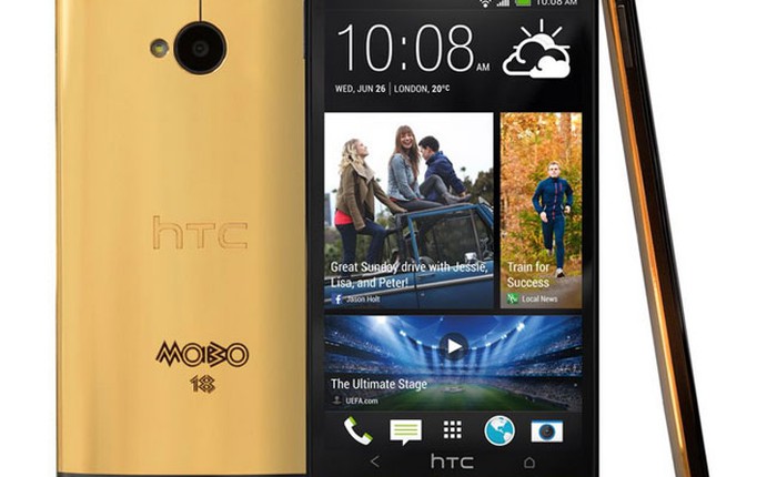 Chính thức ra mắt smartphone HTC One dát vàng siêu sang