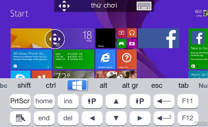 Điện thoại Windows Phone cũng điều khiển được máy tính từ xa