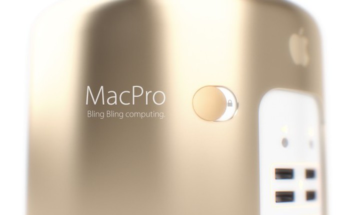 Ngắm chiếc Mac Pro 2013 màu vàng giống iPhone 5s