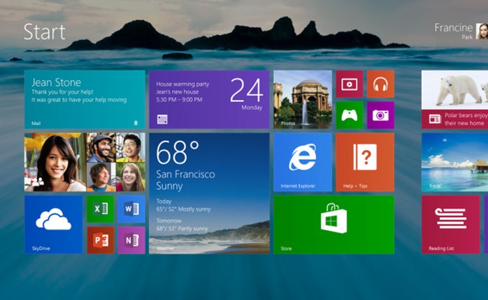 Windows 8 giảm thị phần, nhường tăng trưởng cho "hậu duệ" Windows 8.1