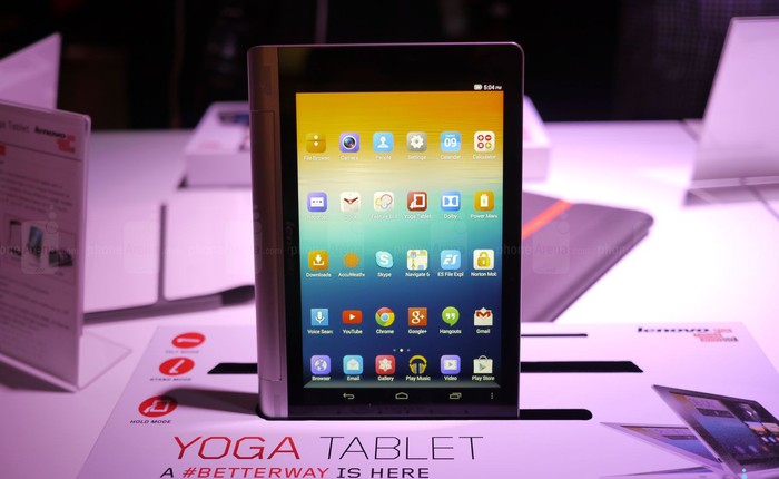 Loạt ảnh thực tế máy tính bảng thiết kế siêu độc Lenovo Yoga Tablet