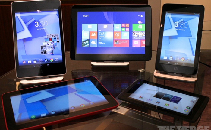 HP giới thiệu đồng loạt 5 mẫu tablet mới, trải rộng khắp các phân khúc thị trường