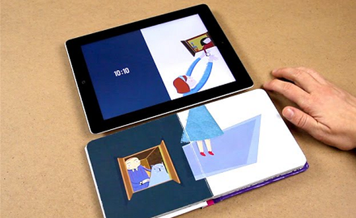 Ứng dụng Bridging Book cho phép tương tác thực giữa iPad và sách