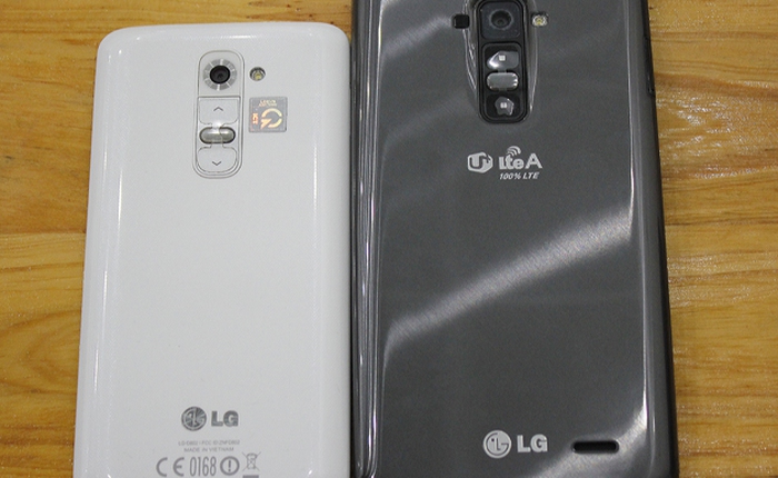 LG G2 đọ dáng cùng LG G Flex - Siêu phẩm đối đầu siêu phẩm