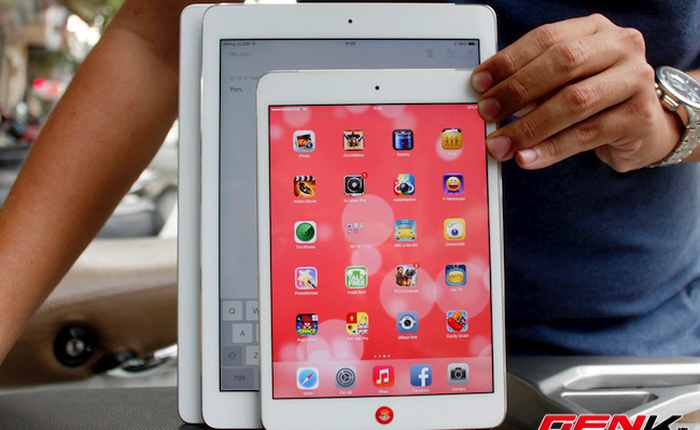 iPad Air đọ dáng iPad mini và iPad thế hệ 4