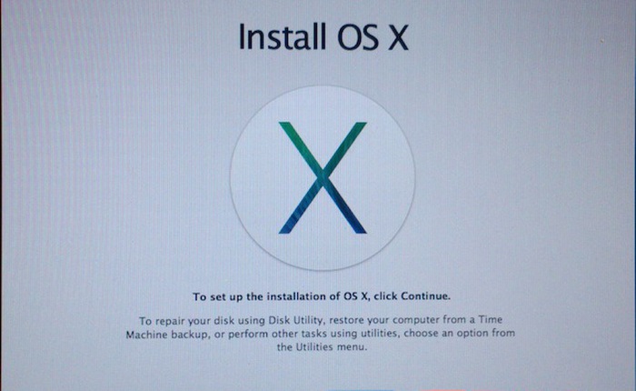 Hướng dẫn cài đặt mới Mac OS X Mavericks 10.9