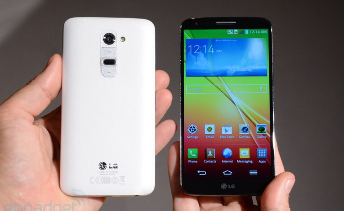 So sánh kích thước LG G2 cùng loạt siêu smartphone đã ra mắt