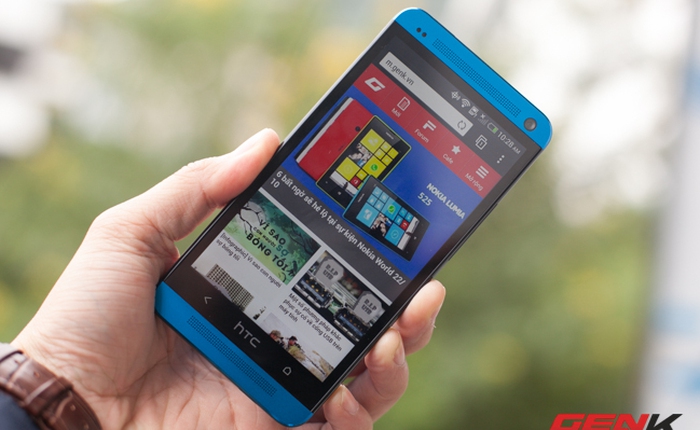 Trên tay “Điện thoại của năm” HTC One phiên bản xanh dương