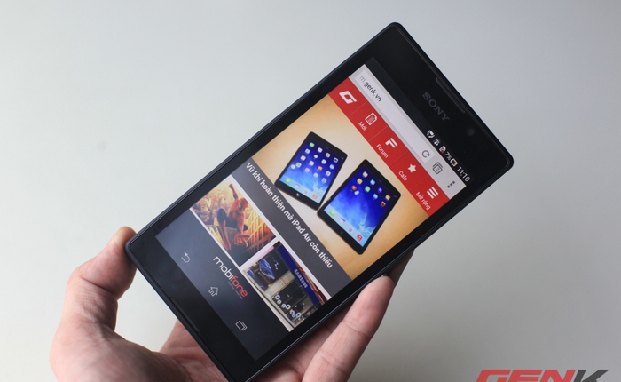 Cận cảnh Sony Xperia C: Điện thoại 5 inch giá dưới 7 triệu đồng