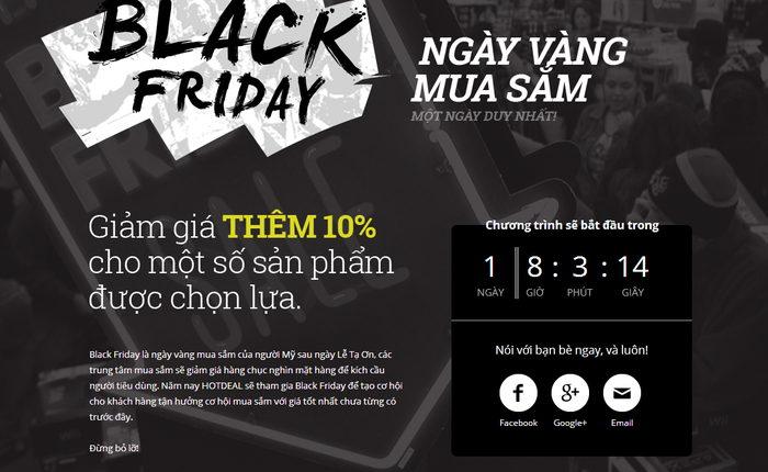 Black Friday trên đất Việt